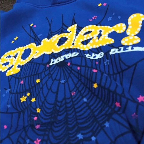 Blue spider hoodie - Picture 3 of 3